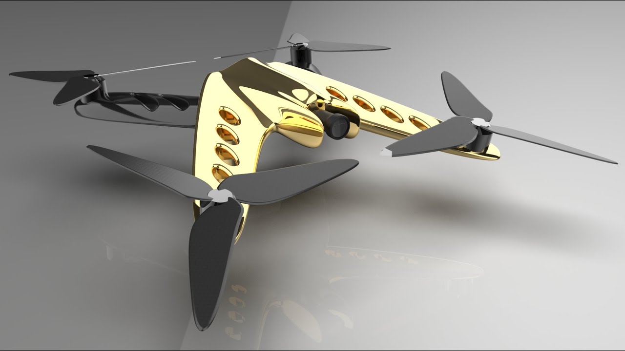 How to design a futuristic drone (3D tutorial)