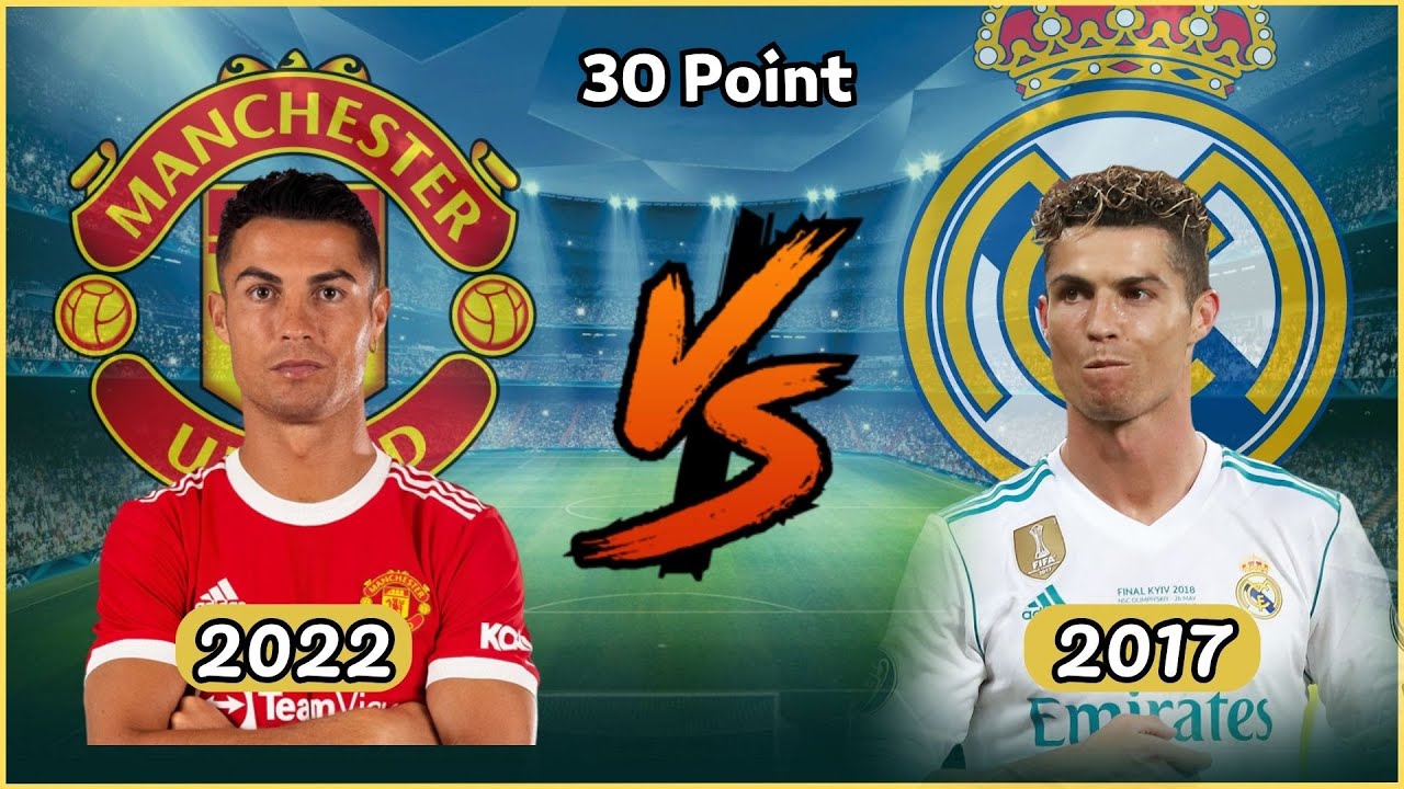 UTD Ronaldo 🆚 RM Ronaldo💪🔥(30 Point)🏆Long VS