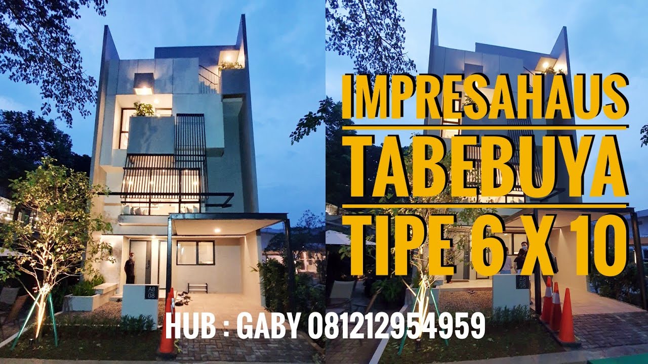 IMPRESAHAUS TABEBUYA BSD CITY TIPE 6 X 10. Room House Tour Full Furnished‼️ Harga Start From 1.7 M