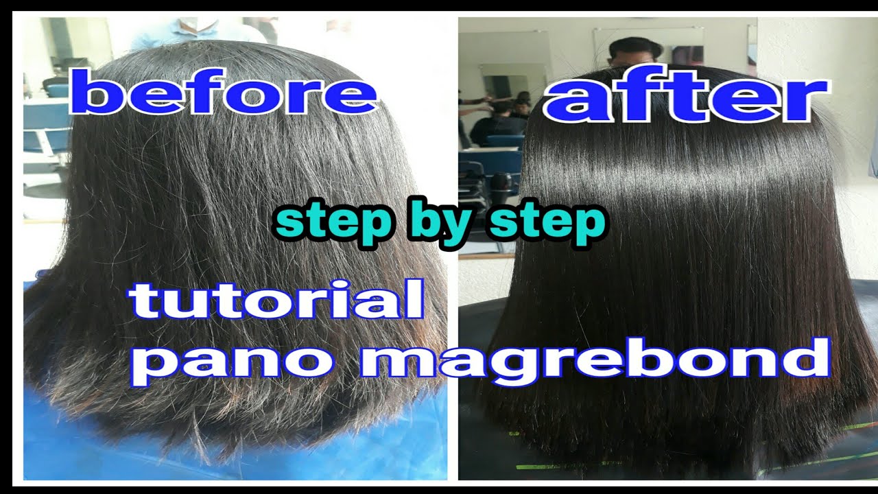 tutorial hair rebonding step by step