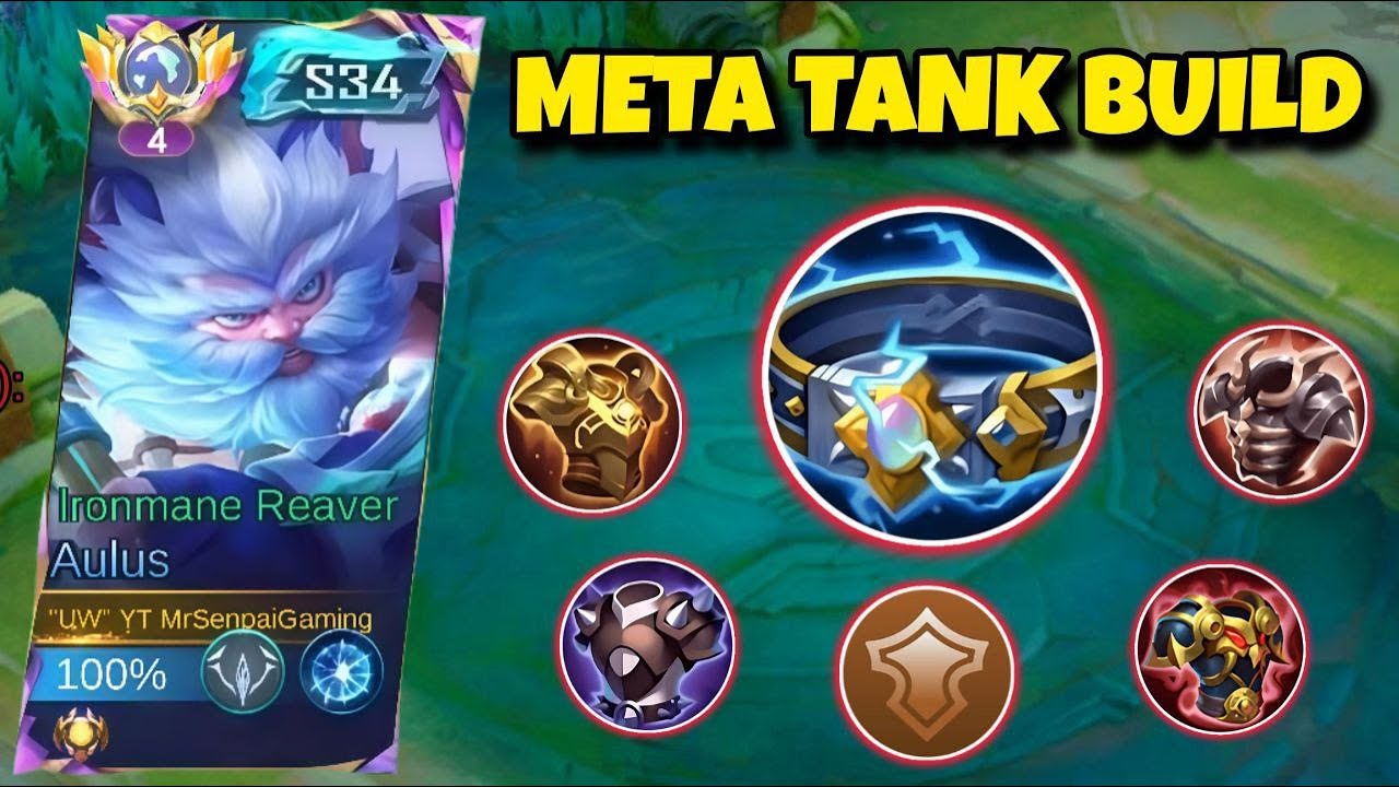 EXP LANE AULUS META TANK BUILD 2025 (EZ RANK UP) - AULUS BEST BUILD AND EMBLEM 2025