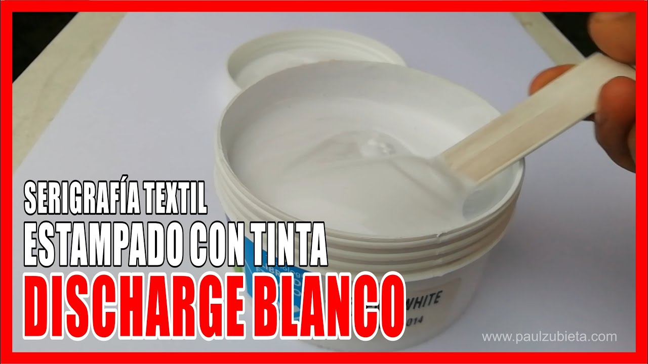 SERIGRAFÍA TEXTIL: APRENDE A ESTAMPAR TINTA DISCHARGE BLANCO / DISCHARGE SUPREME WHITE DE QUITEXA