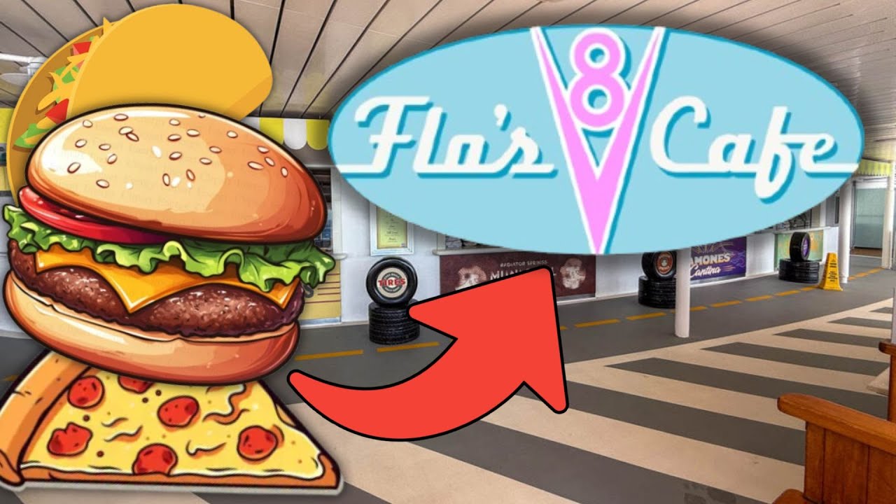Я съела ВСЁ в кафе Flo's V8!