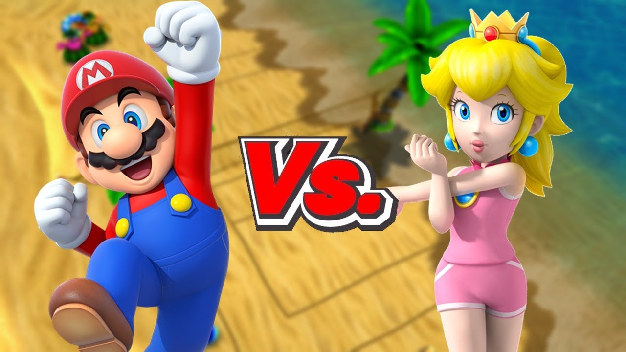 Mario Sports Mix - Mario/Luigi Vs. Peach/Daisy (Volleyball)