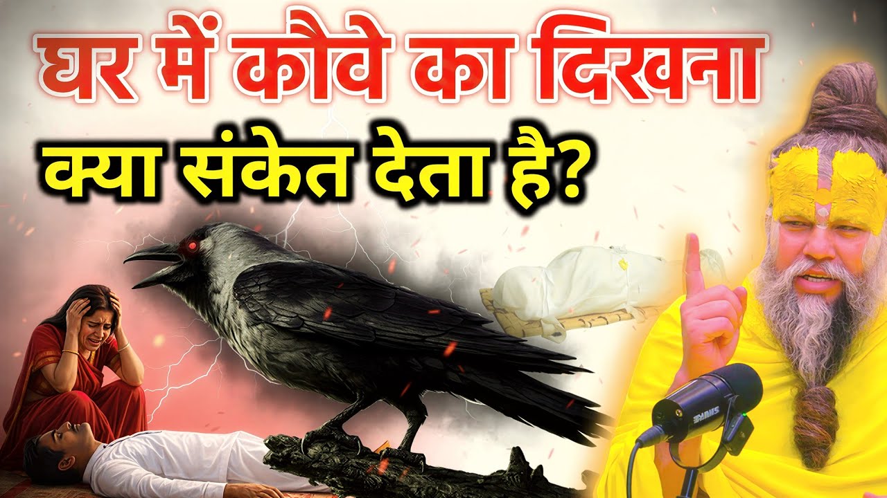 घर में कौवे का दिखना शुभ या अशुभ | कौनसे घर पर कौवा आकर बैठता है Vastu Shastra