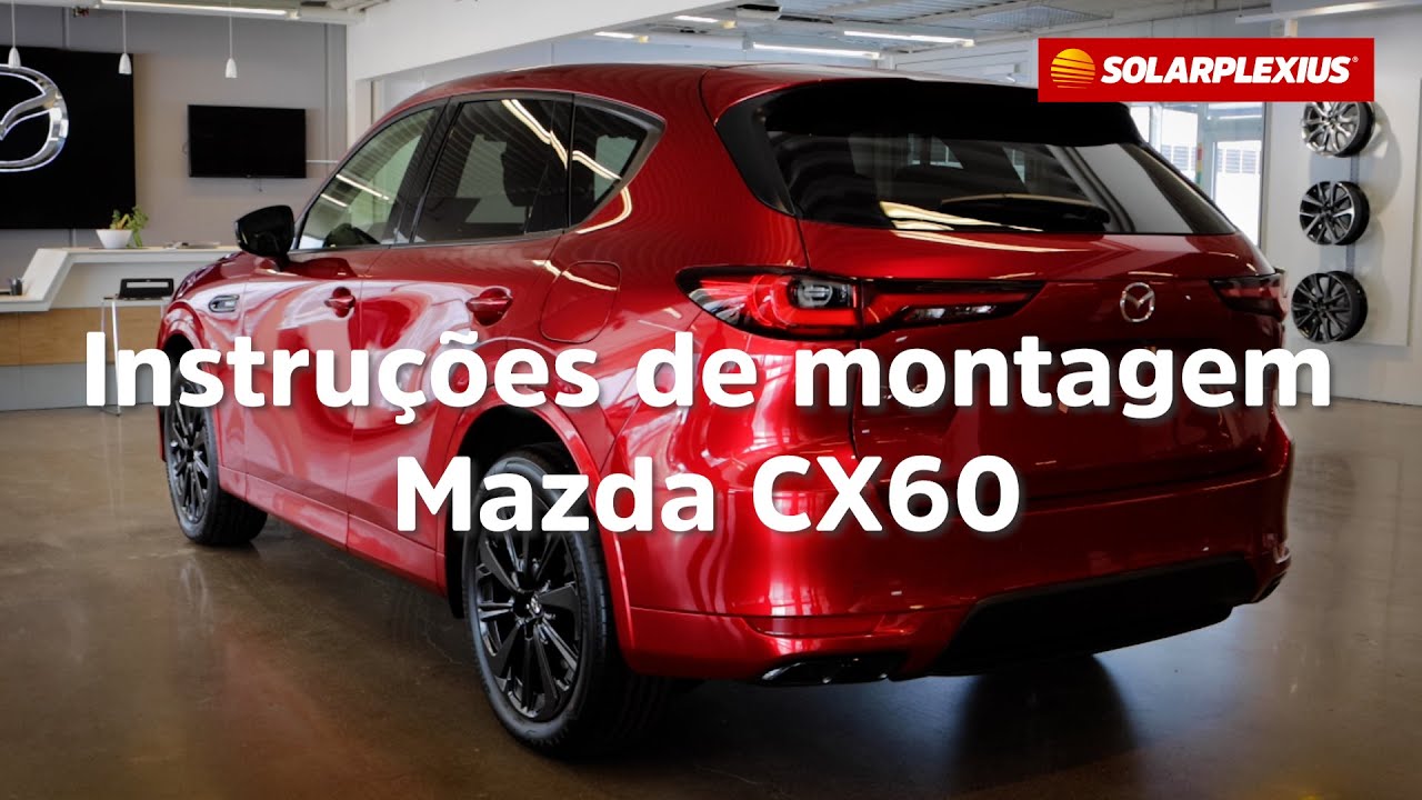Montagem das películas Solarplexius no Mazda CX-60
