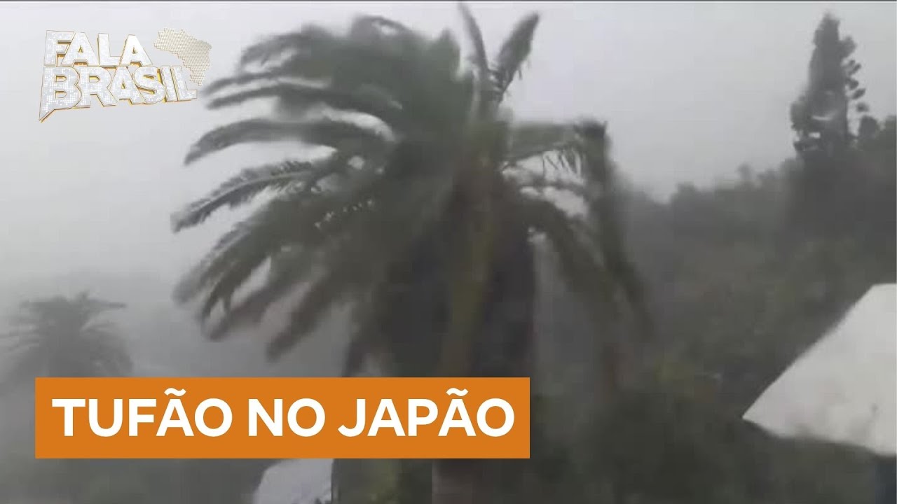 Tuf&atilde;o chega ao Jap&atilde;o com ventos de at&eacute; 252 km/h