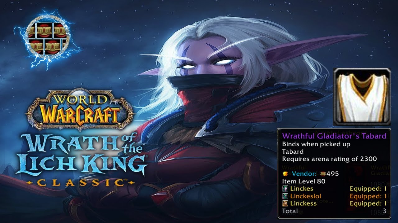 2.3K Mutilate Rogue Wrathful Tabard  Push on Alt rogue with no PVE Gear WOTLK Arena