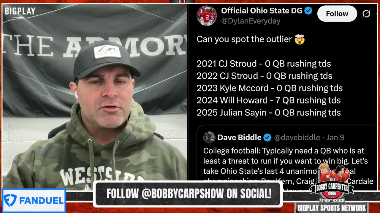 LIVE! Ben Stevens Talks National Championship & More! | Bobby Carpenter Show Presented By @FanDuel