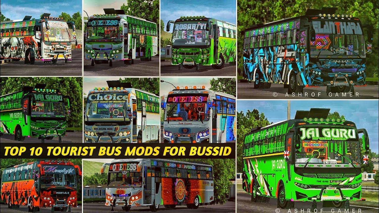 TOP 10 BEST KERALA TOURIST BUS MODS For Bussid😍Zedone Mod For Bussid | Tourist Bus Mod #bussidmod
