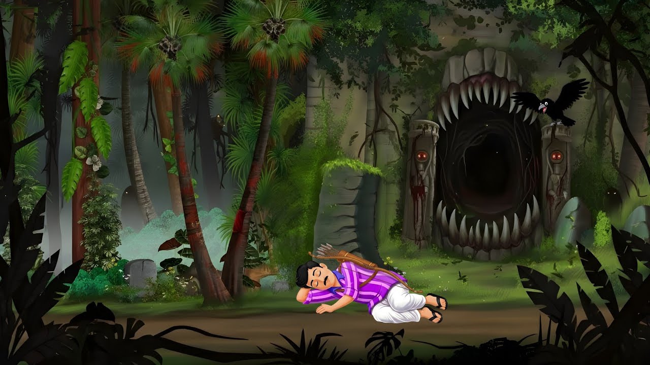 लालची शिकारी  | cartoon story| Cartoons  | Moral Stories | hindi kahaniya । 