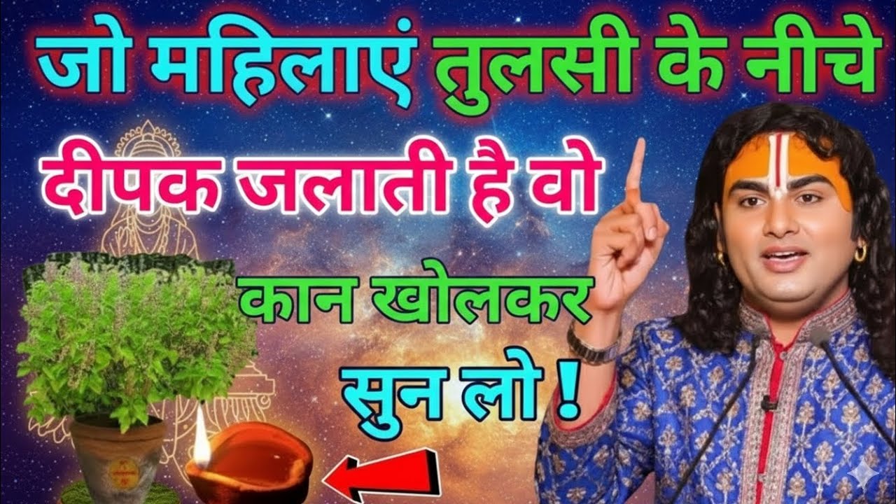 जो महिलाएं तुलसी के नीचे दीपक जलती है! वह कान खोलकर कर सुन ले नहीं तो होगा सर्वनाश #viralvideo 