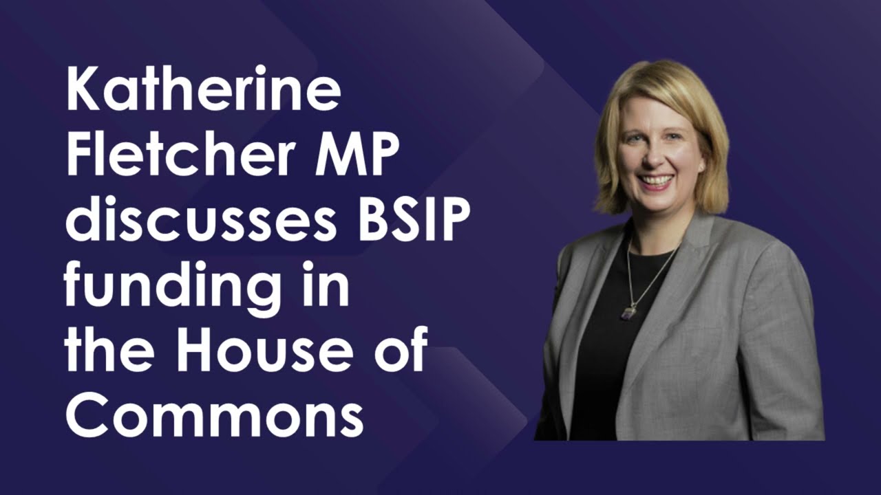 Katherine Fletcher MP discuss bus funding in the House of Commons, October 2022