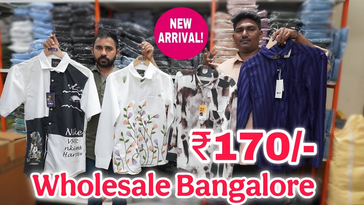 Premium Shirts வெறும் ₹170/- Bangalore Wholesale | Own Manufacturing 