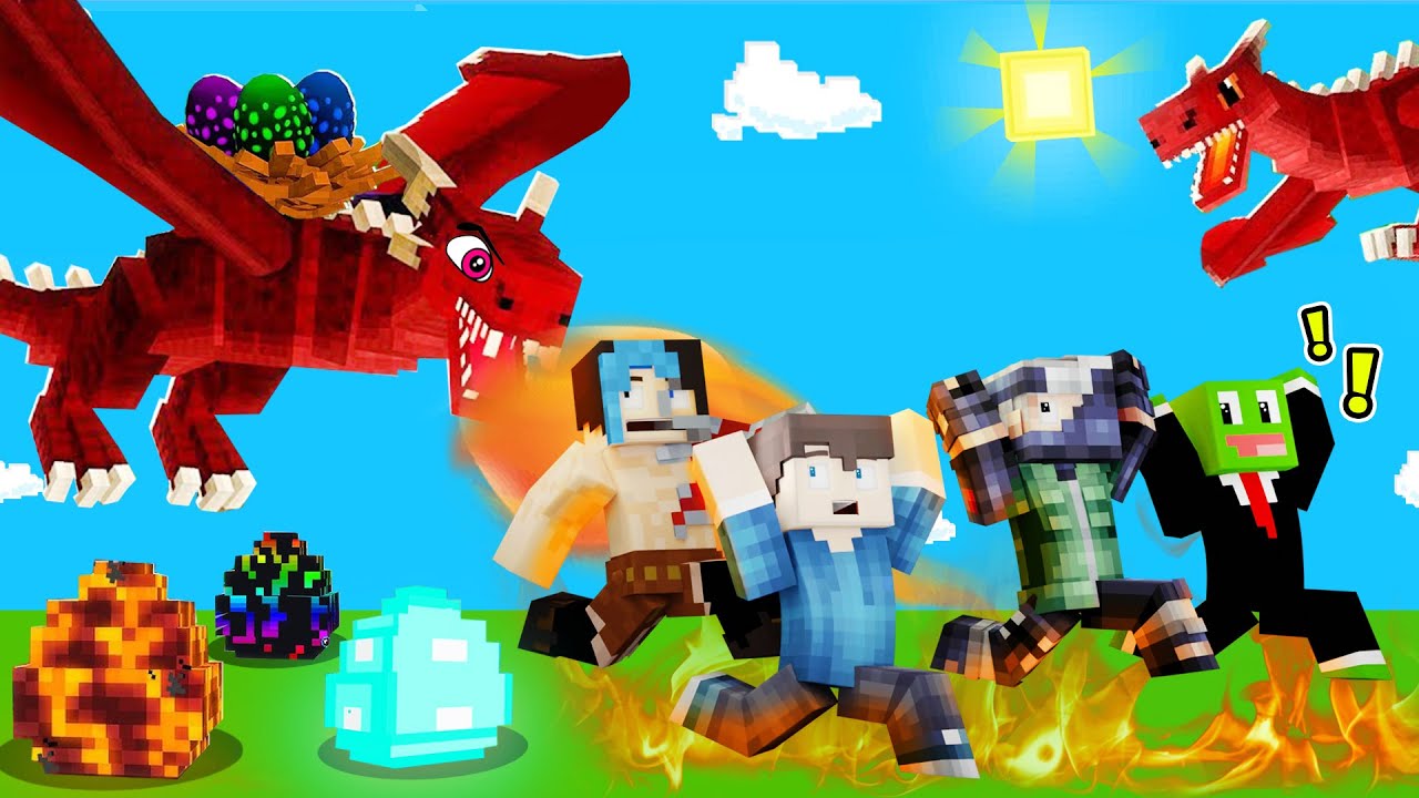 ماين كرافت : قتال التنانين الاسطورية مع