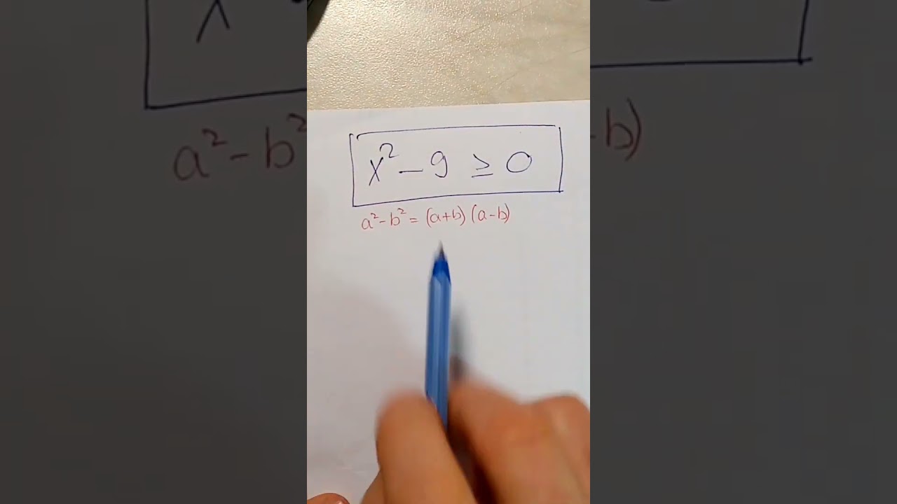 Másodfokú egyenlőtlenség - 3 megoldás - teljes videó a csatornán - 25.1.15.-3 