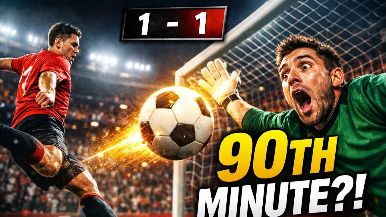 Unbelievable 90th Minute Goal | The Craziest Football Finish Ever #Football #proposal#SoccerStory