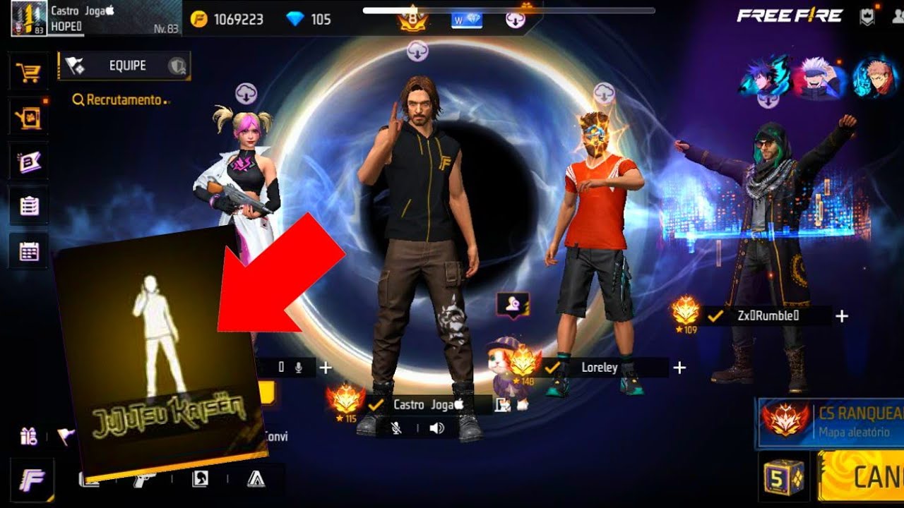 Fingi ser BOOT e usei o NOVO EMOTE de entrada da PARCERIA no free Fire e IMPRESSIONEI os DESUMILDES!