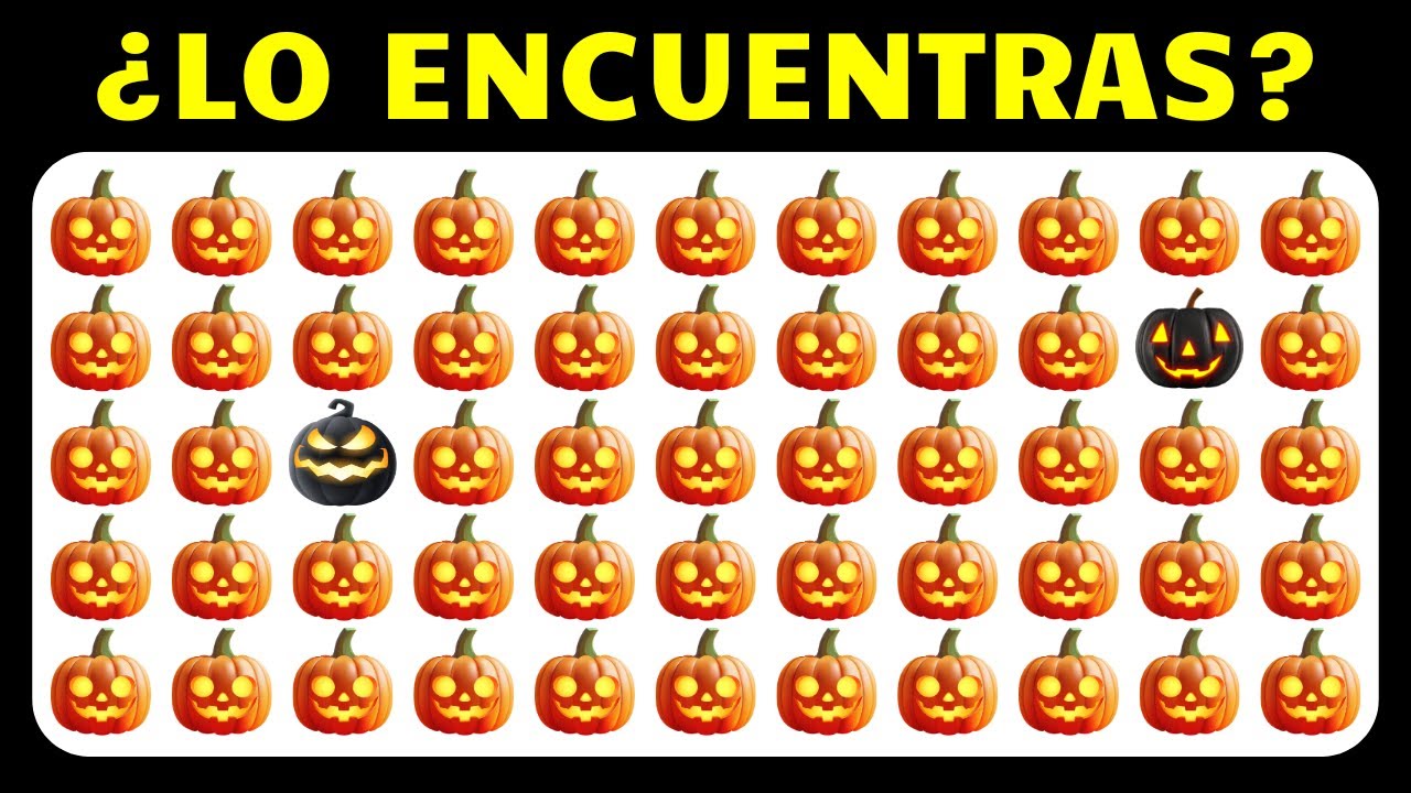 Encuentra el Emoji Diferente - Halloween 🎃🧛🧟&zwj;♀️