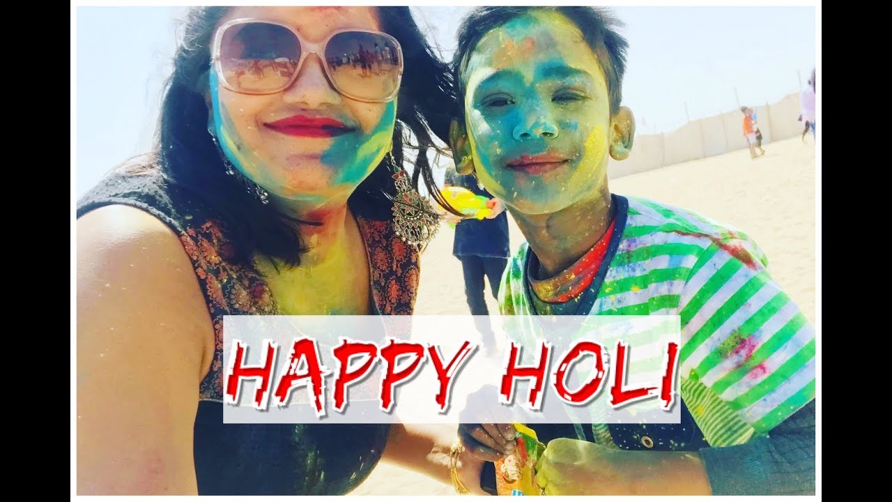 Happy Holi / Indian festival || Living In Kuwait || Indians in Kuwait