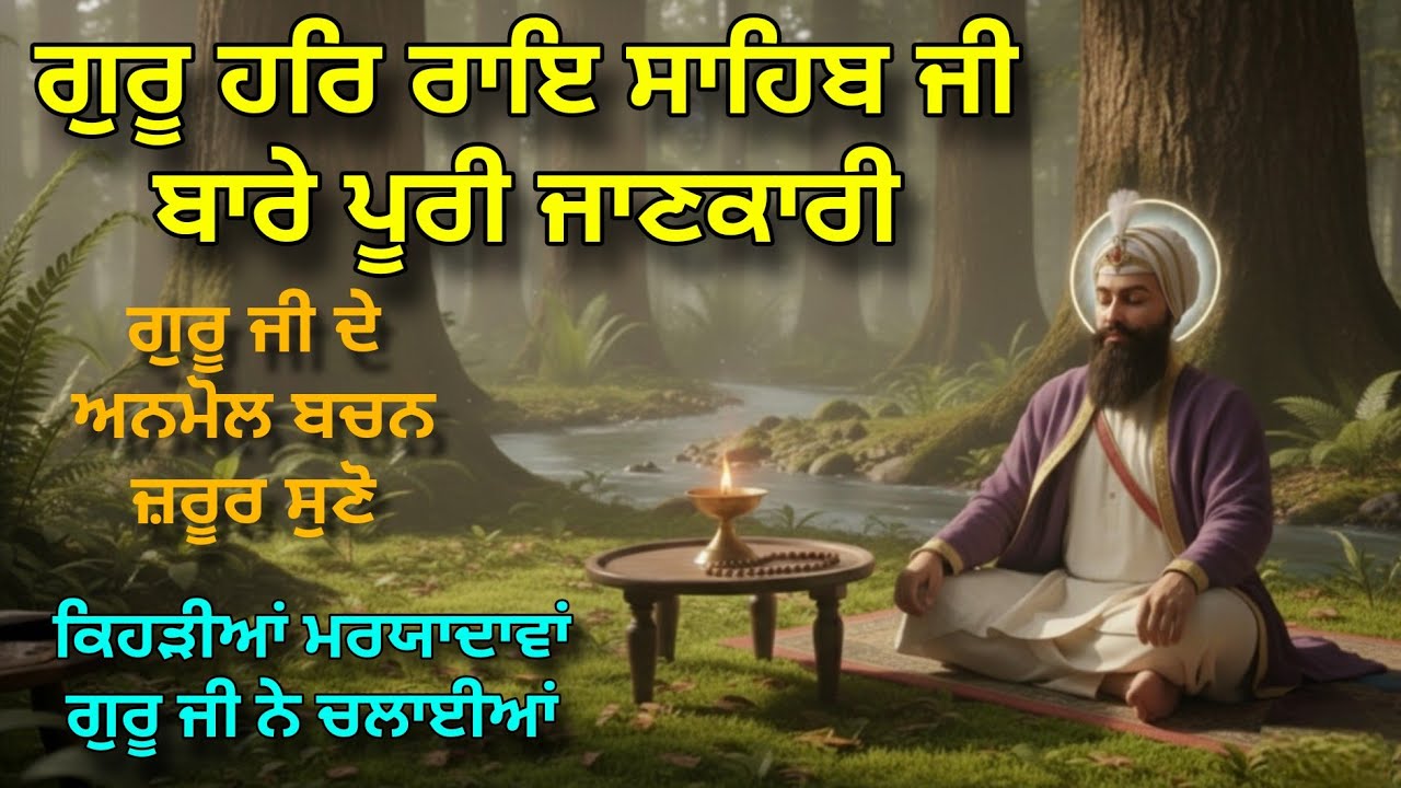Guru Har Rai Ji De Anmol Bachan | ਗੂਰੂ ਹਰਿ ਰਾਇ ਜੀ ਬਾਰੇ ਪੂਰੀ ਜਾਣਕਾਰੀ ਤੇ ਰਹਿਤ ਮਰਿਯਾਦਾ ਬਾਰੇ ਜਾਣੋ 