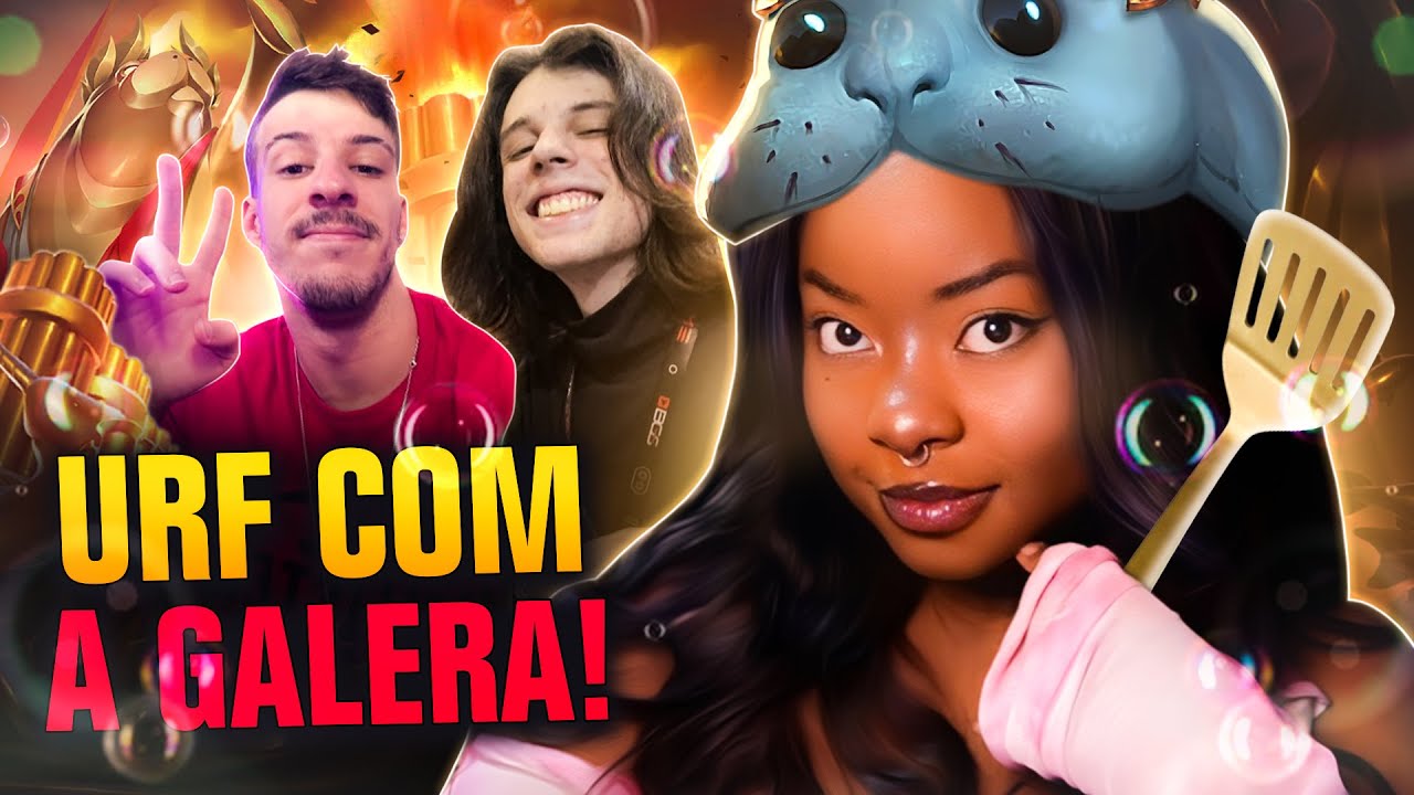 JOGANDO URF COM A GALERA!  (ft. Akino, Kojj & Umild) │ PARTIDA COMPLETA - League of Legends