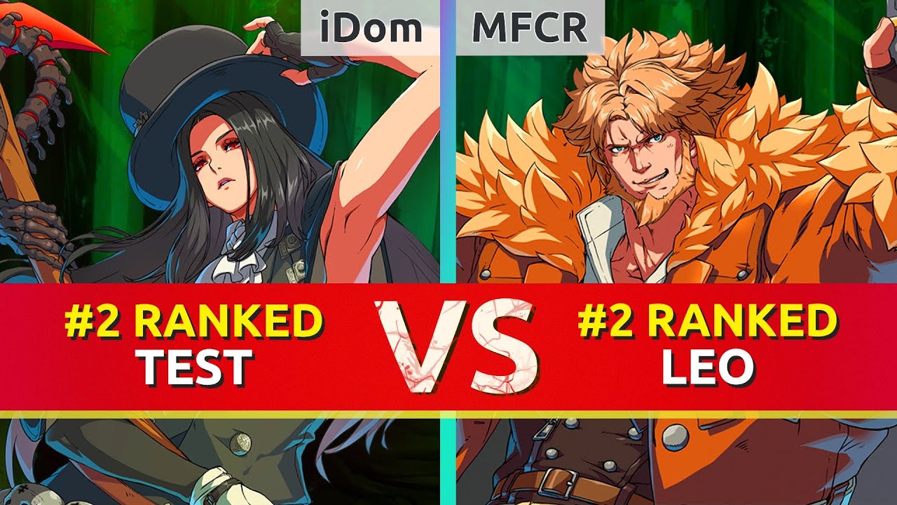 GGST ▰ iDom (#2 Ranked Testament) vs MFCR (#2 Ranked Leo). High Level Gameplay