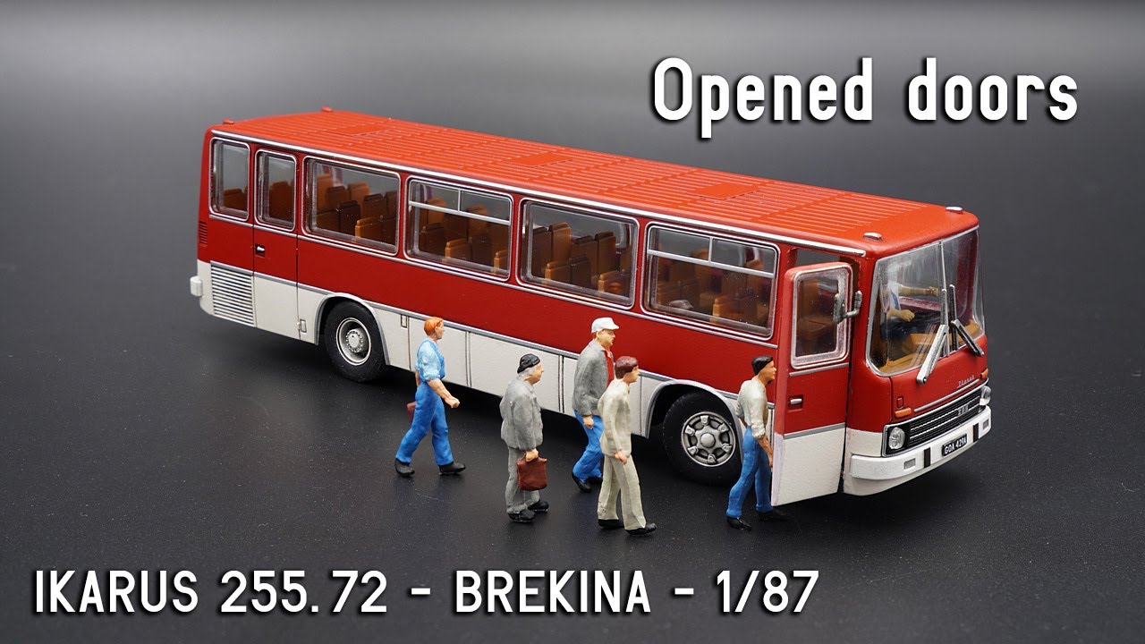 Jak otworzyć drzwi w modelu? Model autobusu Ikarus w skali 1/87 z firmy Brekina
