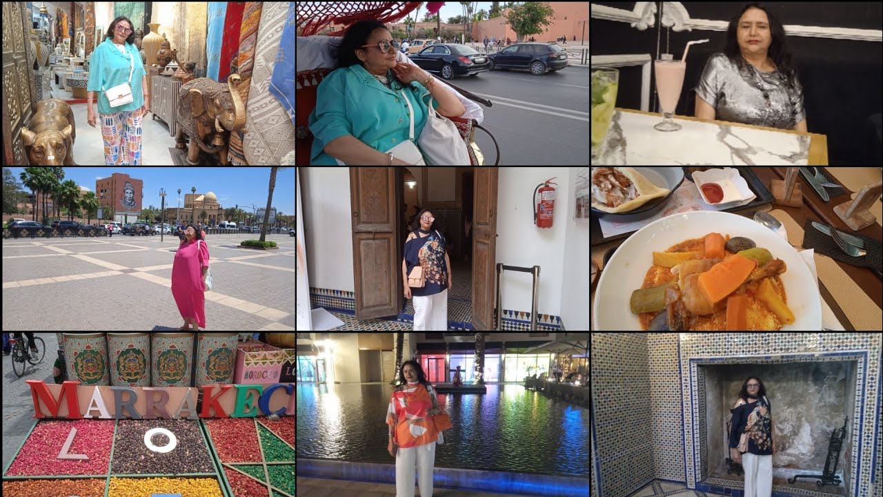 دوزنا ايام زوينة/مشينا لقصر الباهية/تعشينا وسهرنا بالليل