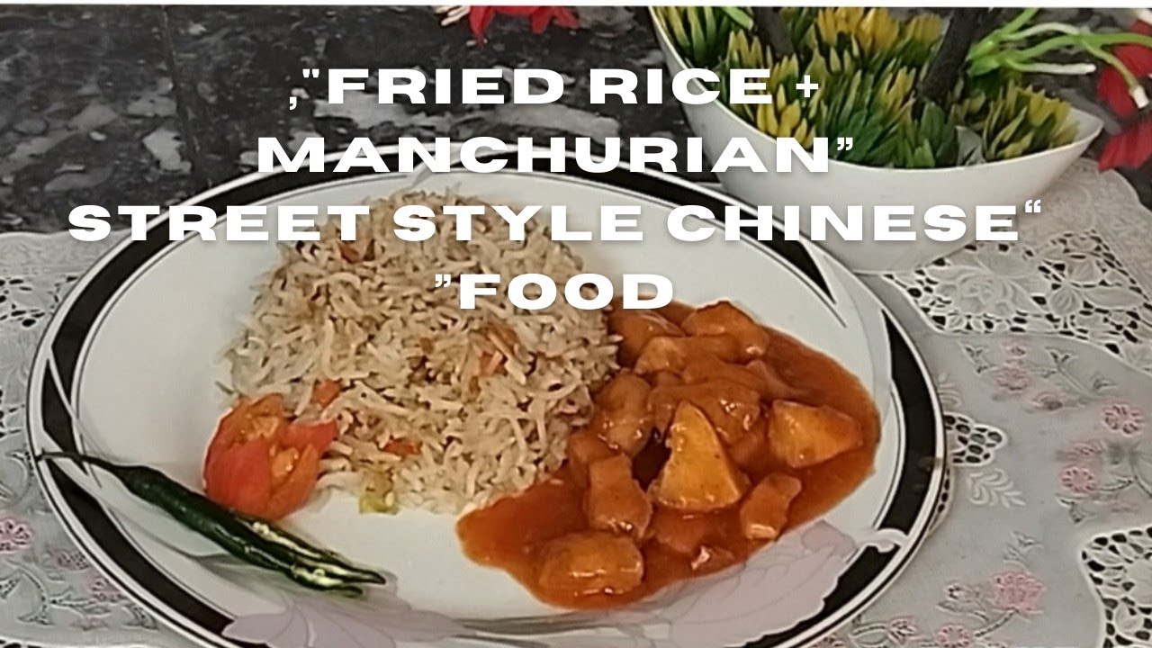 Chinese Chicken Fried Rice with Egg & Vegetables | Easy Chicken Manchurian Recipe