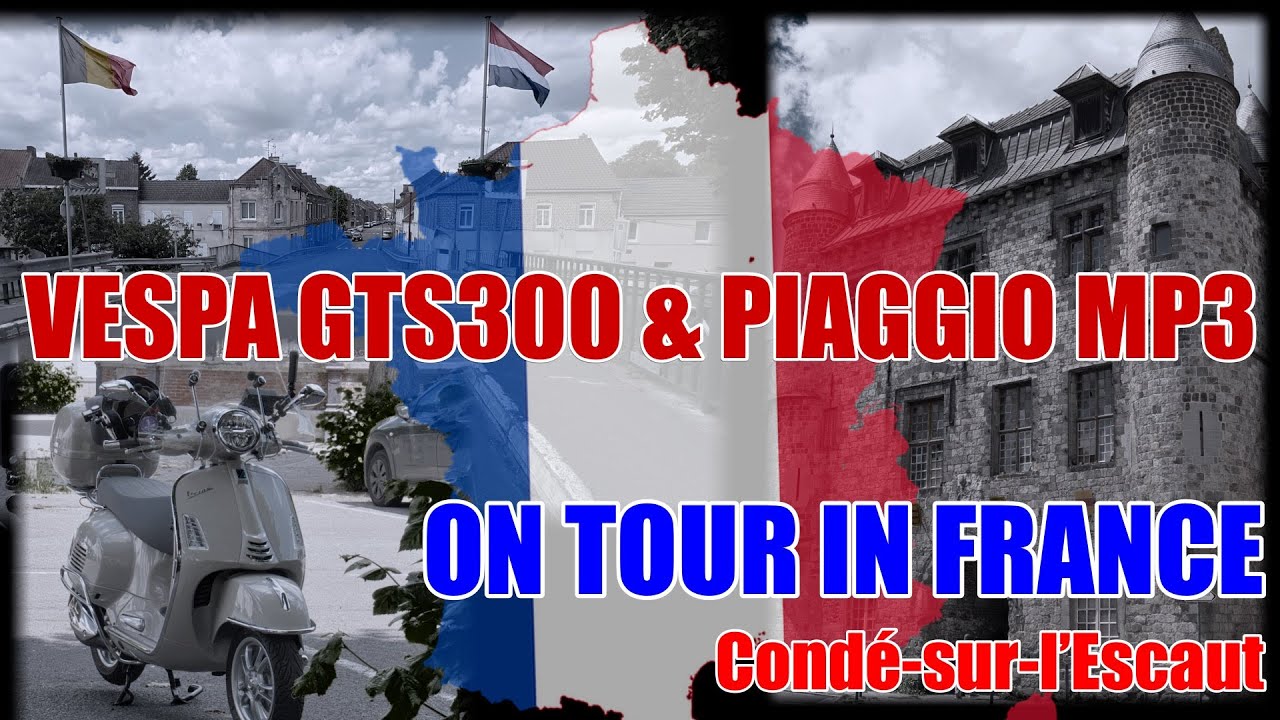 Vespa GTS300 & Piaggio MP3 roadtrip to France