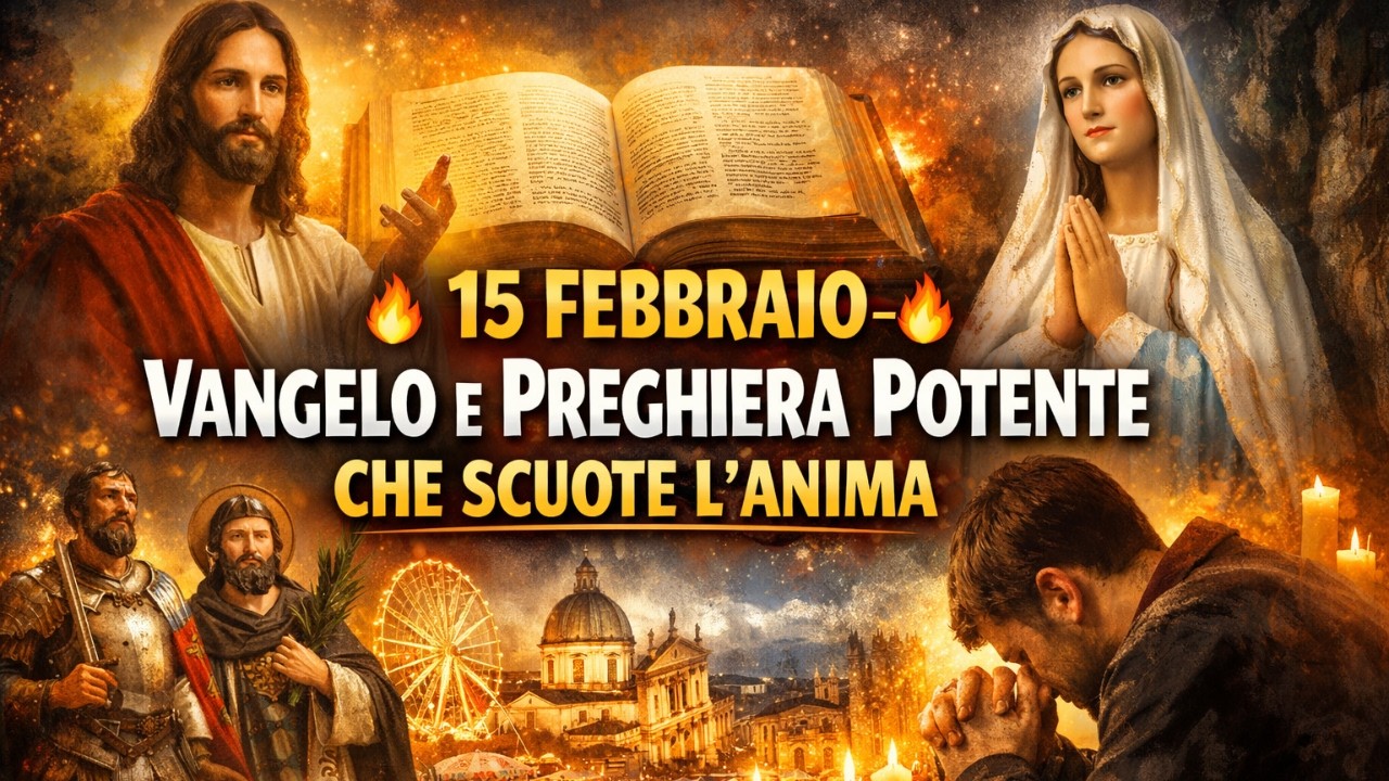 🔥 15 FEBBRAIO – VANGELO E PREGHIERA POTENTE CHE SCUOTE L’ANIMA 🔥