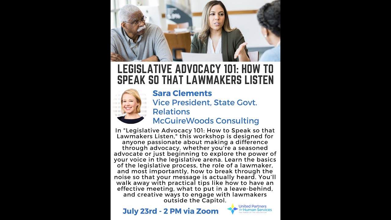 Legislative Advocacy 101: How to Speak so that Lawmakers Listen