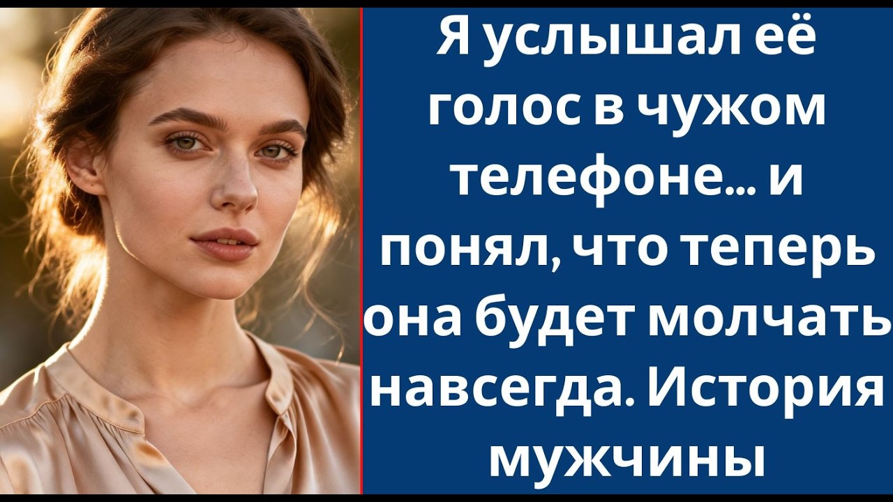 Я услышал её голос в чужом телефоне… и понял, что теперь она будет молчать навсегда  История муж