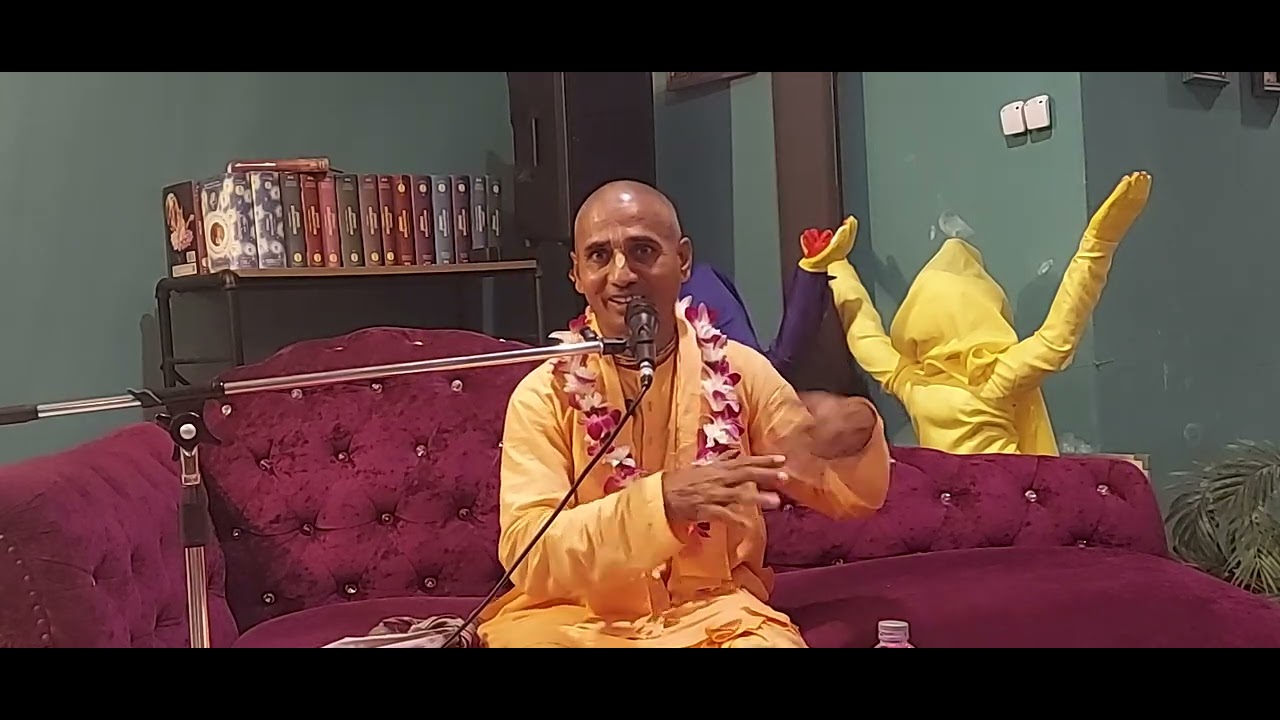 Saturday night program Iskcon Krabi. class by  HG  Acharya prabhu from India pandalpur. ( PART 3 )