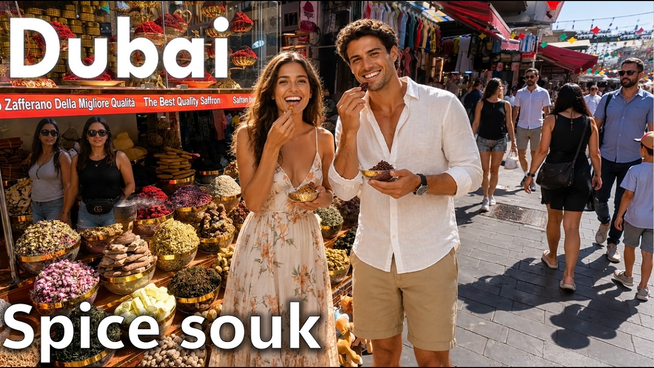 Deira Dubai [4K] 🇦🇪 AUTHENTIC Old City Walking Tour: Spice Market & Heritage Souk (Natural Sounds)