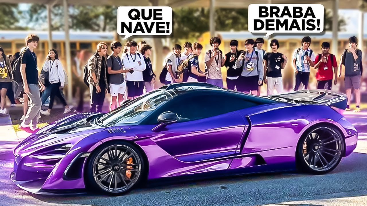 Busquei meu AMIGO na ESCOLA de MCLAREN 720s N-largo *PAROU TUDO*