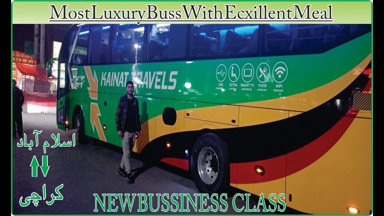 ISLAMABAD TO KARACHI | KAINAT TREVALS| ZONGTONG BUS REVIEW 2023 | OSMVLOGS | LUXURY BUSS PAKISTAN