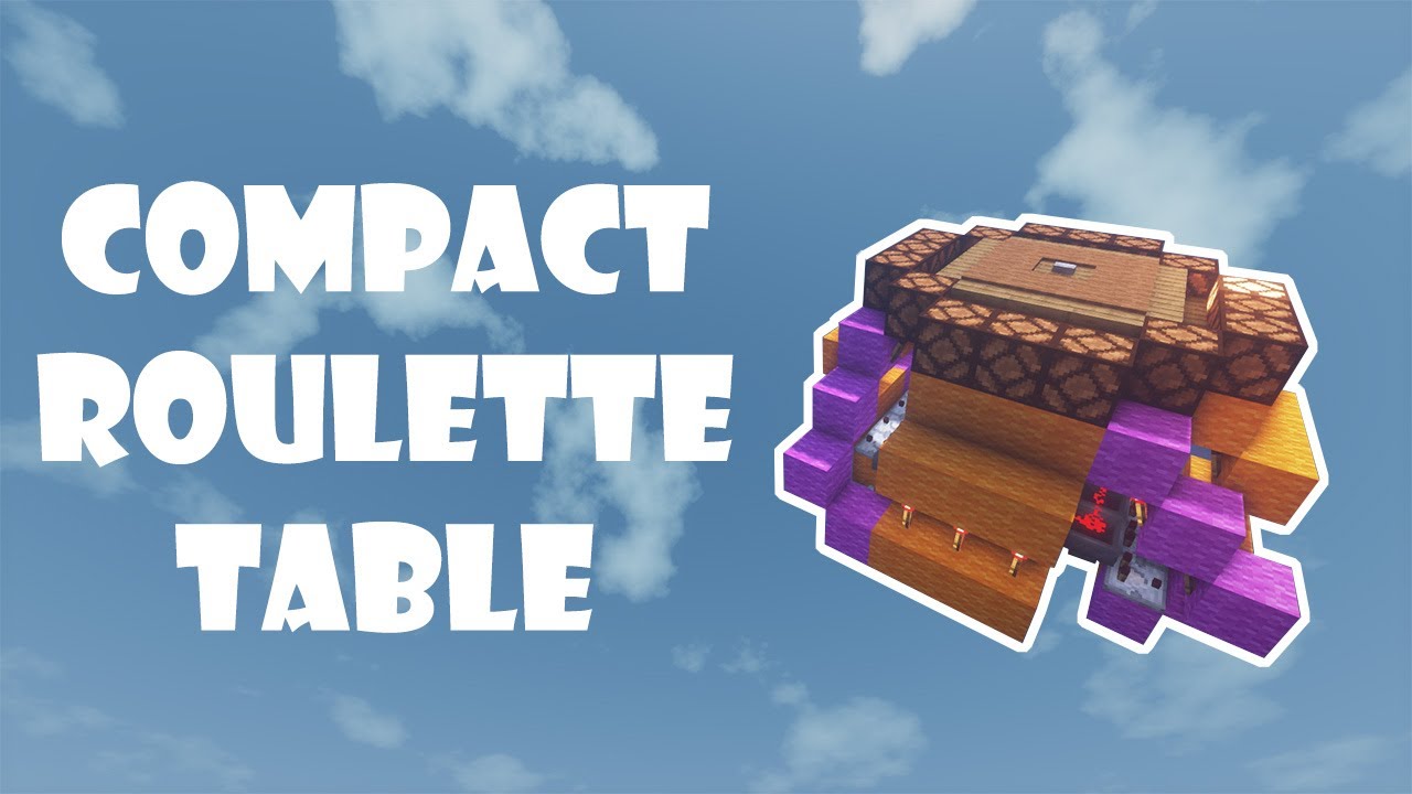 Minecraft Redstone Compact Roulette - Tutorial