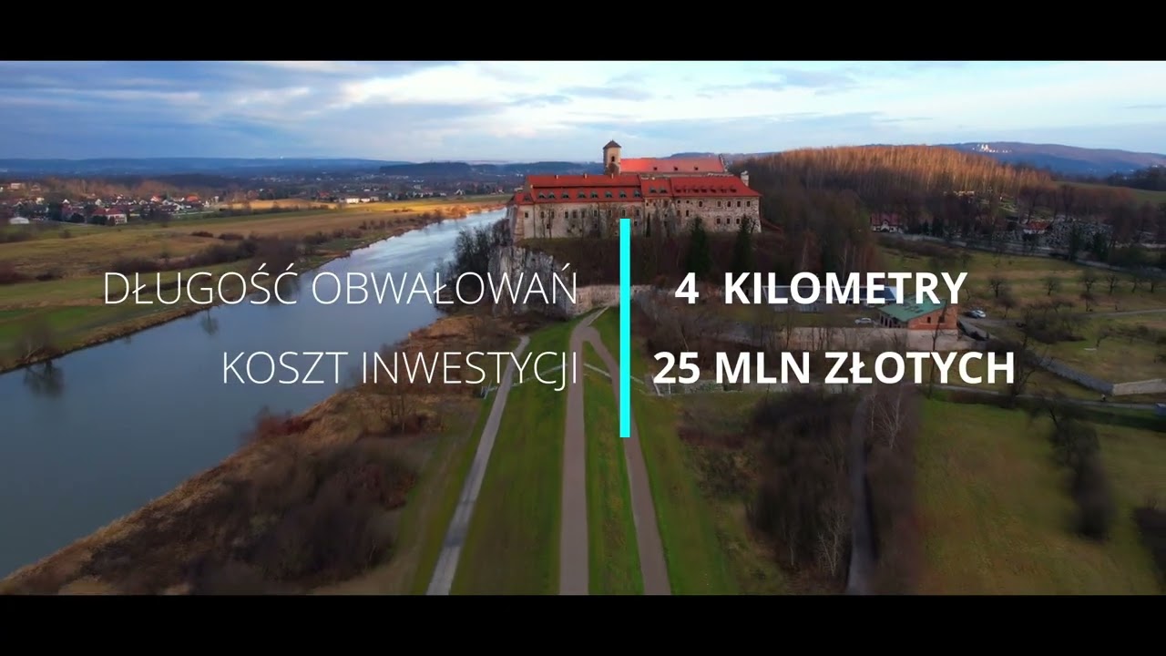 Wały Wisły w Krakowie  - rozbudowa na odcinku 14 km