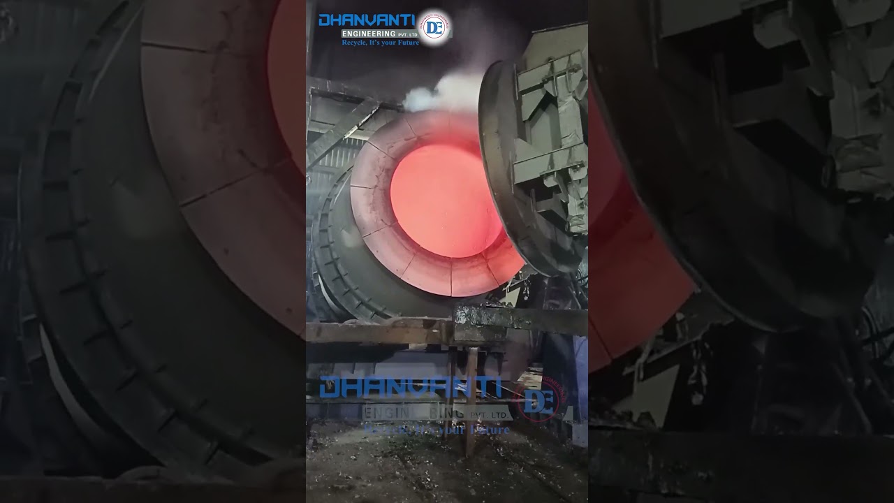 Aluminum Melting Tilting Rotary Furnace #trf #metalindustry #aluminium #machine #aluminiumrecycling