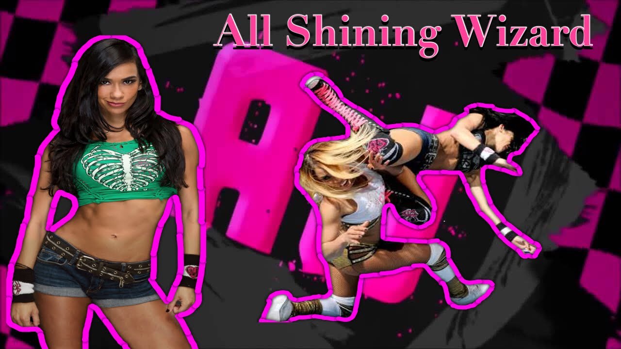 Aj Lee All Shining Wizards[Running Modified Knee Strike]{Liv Spiteful}