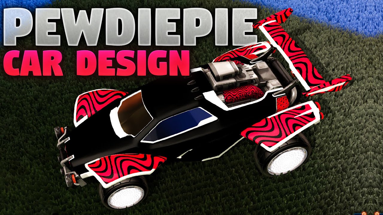 *MODDED DECAL* PEWDIEPIE CUSTOM DECAL ON ROCKET LEAGUE