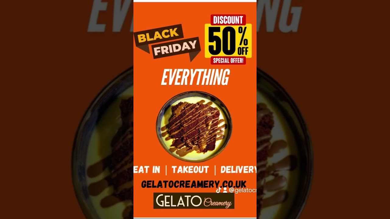 #offers #blackfriday #gelatocreamery #saletown #manchester #desserts #foodie #food #trafford #m33