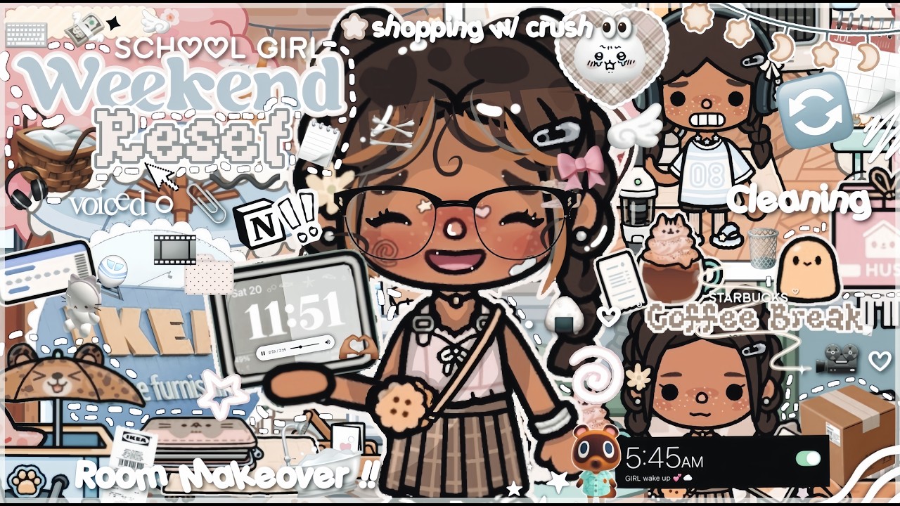 Перезагрузка на выходных: рутина в Нью-Йорке 🎀🗒🎧 ||voiced🎙||Toca Boca Life World Roleplay 🥯💗🍙 ୭. ᐟ