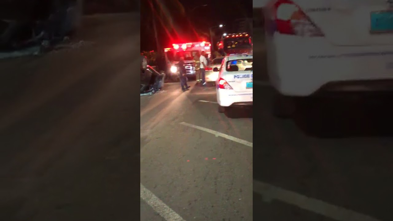 Bad accident on West Bay Street....