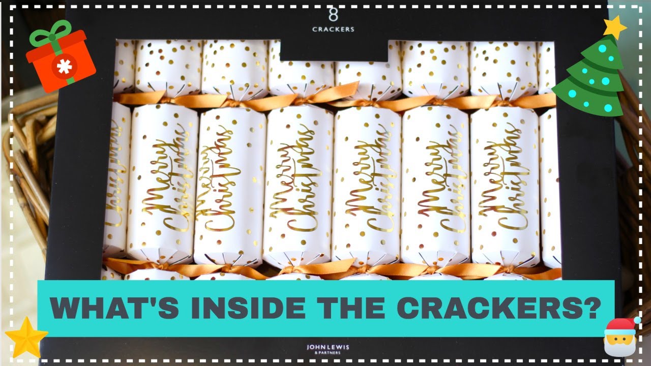 Christmas crackers unboxing 2020 | John Lewis & Partners Art Nouveau Merry Christmas Gold Crackers