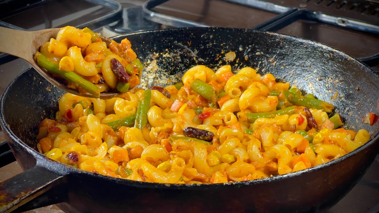 У вас дома есть паста с овощами? Вкусная паста с овощами всего за 15 минут!