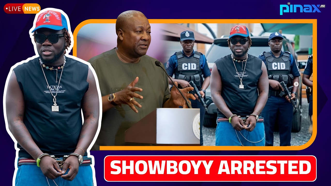 🚨 No-Nonsense Mahama's CID & Military ARREST ShowBoyy as CCTV Captures Shocking Live Video