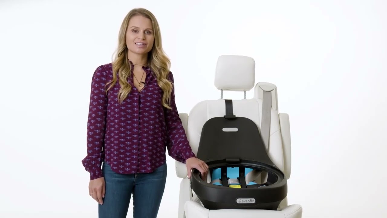 Revolve360 Rotational All In One Car Seat Install Rear Facing With Seat Belt and Tether